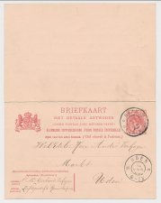 Briefkaart G. 66 Raamsdonksveer - Uden 1906 ( kaart buitenland )