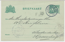 Briefkaart G. 80 a II Amsterdam - s Gravenhage 1910 