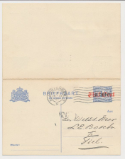 Briefkaart G. 117 I Amsterdam - Tiel 1921 v.v.