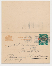 Briefkaart G. 177 II Utrecht - Amsterdam 1924
