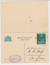 Briefkaart G. 188 I Amsterdam - Bussum 1921
