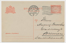 Briefkaart G. 193 z-1 Amsterdam - Bremen Duitsland 1922