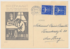 Briefkaart G. 233 locaal te s Gravenhage  1933 