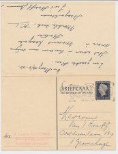 Briefkaart G. 298 Utrecht - Den Haag 1948 v.v.