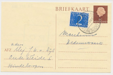 Briefkaart G. 325 / Bijfrankering Hindeloopen - Dedemsvaart 1964