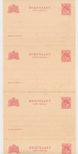 Briefkaart G. 84 b II - Complete strip van 10