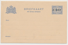 Briefkaart G. 93 II  - Papier kleurnuance 