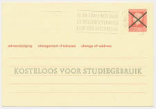 Verhuiskaart G. 38 s - STUDIEGEBRUIK - Demonstratiepost 1975