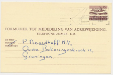 Verhuiskaart G. 33 Locaal te Groningen 1967