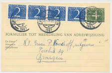 Verhuiskaart G. 26 Zwolle - Groningen 1967