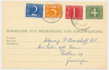 Verhuiskaart G. 26 Utrecht - Groningen 1967