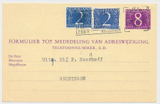 Verhuiskaart G. 32 Den Haag - Groningen 1967