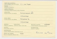 Verhuiskaart G. 37 Particulier bedrukt Den Haag 1972