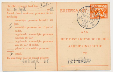 Arbeidslijst G. 17 Locaal te Rotterdam 1938