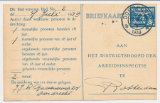 Arbeidslijst G. 18 Dordrecht - Rotterdam 1939