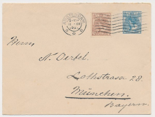 Envelop G. 11 / Bijfrankering Amsterdam - Duitsland 1921
