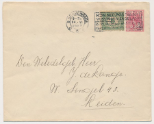 Envelop G. 20 / Bijfrankering s Gravenhage - Leiden 1923