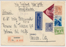 Envelop G. 23 b / Bijfr. Aangetekend Nijmegen - Mexico 1936