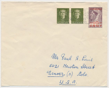 Envelop G. 31 / Bijfrankering Dordrecht - USA 1950