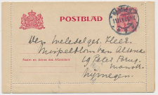 Postblad G. 14 Haarlem - Nijmegen 1913