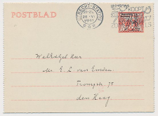 Postblad G. 21 Utrecht - s Gravenhage 1941