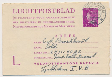 Luchtpostblad G. 1 a Doetinchem - Tjililitan Ned. Indie 1948