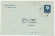 Luchtpostblad G. 8 a Amsterdam - Englewood USA 1955