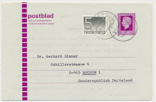Postblad G. 24 / Bijfrankering Assen - Bochum Duitsland 1979