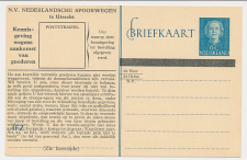 Spoorwegbriefkaart G. NS302 c