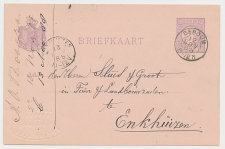 Kleinrondstempel Bergum 1888 - Firma Blinddruk