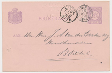Kleinrondstempel Berlikum (N:B:) 1888 - Firma Blinddruk