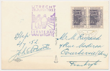 FDC / 1e dag Em. Rijkstelegraaf 1952 - Stempel ITEP