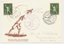 FDC / 1e dag Em. Nationaal Luchtvaartfonds 1954