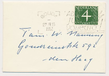 Gouda FDC / 1e dag Em.  Fluorescerend papier 1962