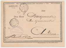 Kleinrondstempel Hellevoetsluis 1888 - Garnizoens Commandant 