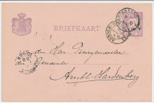 Kleinrondstempel Hardenberg 1888 - Treinstempel Arnhem - Breda