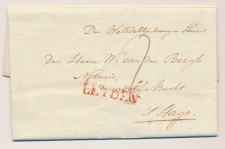 Koudekerk a/d Rijn - LEYDEN - s Gravenhage 1822 - Lakzegels     