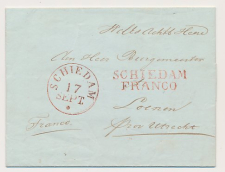 SCHIEDAM FRANCO - Loenen 1842
