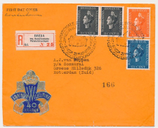 FDC / 1e dag Em. Regeringsjubileum 1938 - Stempel Breda 