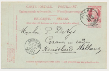 Puers Belgie - Kleinrondstempel Kruisland 1908