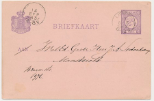 Kleinrondstempel Lisse 1883