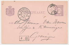 Kleinrondstempel Leens 1898