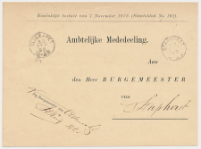 Kleinrondstempel Oldemarkt 1898