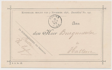Kleinrondstempel Putten 1892