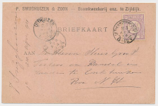 Zijldijk - Kleinrondstempel Uithuistermeeden 1894