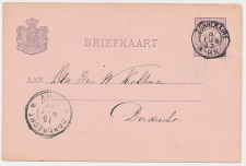 Kleinrondstempel Zonnemaire 1897 - Maand kopstaand