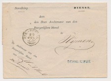 Schalkwijk - Trein takjestempel Utrecht - Boxtel 1873