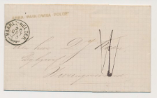Anna Paulowna Polder Trein takjestempel Haarlem - Helder 1873