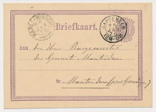 Sappemeer - Trein takjestempel Harlingen - Winschoten 1876