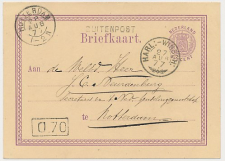 Buitenpost - Trein takjestempel Harlingen - Winschoten 1877